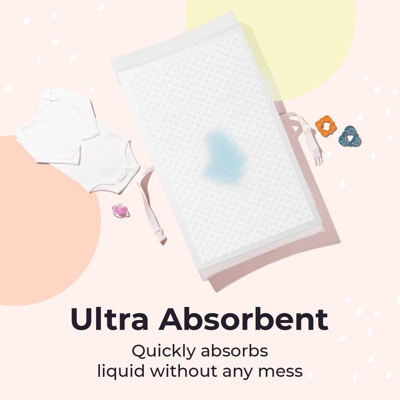 Peekapoo X-Large (30"x18") Disposable Changing Pads for Baby – Portable Changing Pad Liners for Mess Free Travel, Ultra Absorbent, Waterproof and Super Soft, 50 Count - Image 4